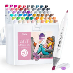 Ohuhu Kaala Five Tones Slim Broad and Fine Dual Tips Alcohol Art Markers