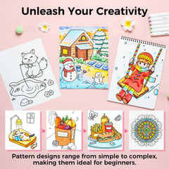 Ohuhu Double-Sided Bleedproof Coloring Book