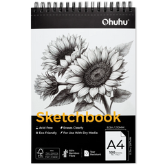 Ohuhu Tear Resistant Bamboo Fiber Drawing Sketchbook